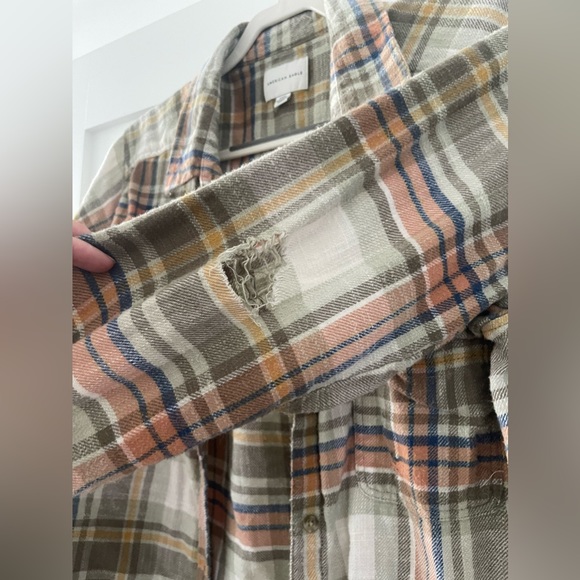 American Eagle distressed flannel - Picture 5 of 7